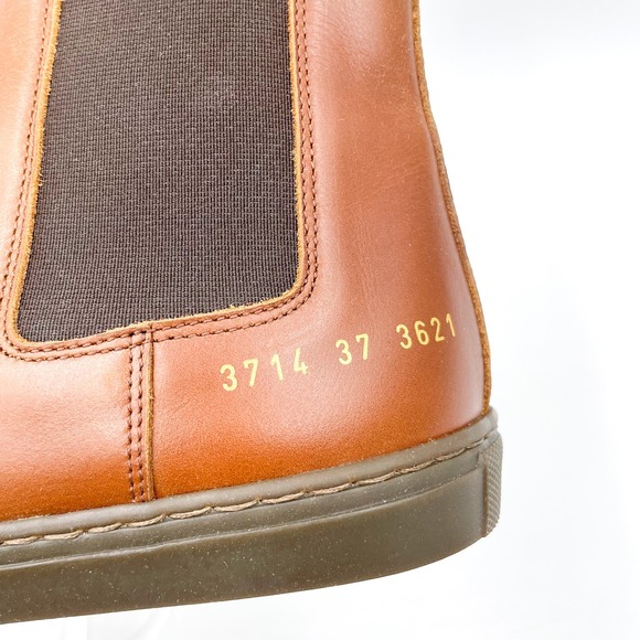 Woman‎ Common Projects Chelsea Boots Brown Leather - Picture 8 of 11